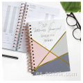 Paper Business HardCover Journal Logotipo personalizado Spiral Notebook